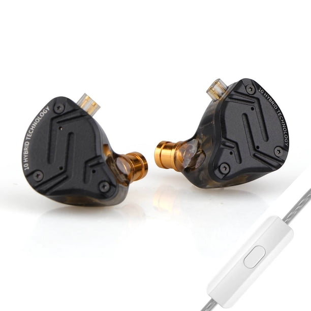 Auriculares Linsoul KZ ZS10 PRO X 1DD+4BA Hybrid Driver con micrófono