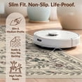 thumbnail image 6 of Design&I 3'x5' Ultra Soft Throw Mat, Chinoiserie Asian Vintage Border Peony Vine Plum Lotus Scroll Bird Flowing None Fluffy Washable Easy Care Indoor rug for Bedside Hallway, 6 of 7
