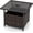 Mix Brown-1, variant on Yunken Umbrella Table, Outdoor Side Table with 2" Umbrella Hole, Rattan Umbrella Stand Holder, Heavy Duty Metal Frame, Patio Bistro Table for Deck Garden Poolside, Mix Brown (HDPE Tabletop)