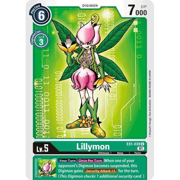 Digimon Classic Collection Uncommon Lillymon EX1-039