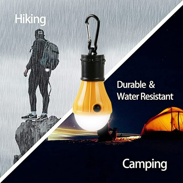  Campings Light [4 Pack] Doukey Portable Camping Lantern Bulb  LED Tent Lanterns Emergency Light Camping Essentials Tent Accessories LED  Lantern for Backpacking Camping Hiking Hurricane Outage : Sports & Outdoors