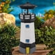 thumbnail image 5 of Torre de luz solar de 35,5 cm de alto con luces LED giratorias. Iluminación solar de 360 grados para exteriores, jardín y patio., 5 of 9