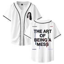 Lauren Spencer Smith  Baseball Jersey The Art Of Being A Mess Short Sleeve Shirts Men Women Streetwear Tops