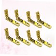 thumbnail image 3 of BESTYASH 8Pcs Furniture Hinge Golden Zinc Alloy Flexible Opening for Small Boxes and Cabinets, 3 of 8