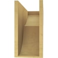 thumbnail image 4 of 8"W x 24"D x 16"H Classic Crestline Rough Cedar Woodgrain TimberThane Corbel, Primed Tan, 4 of 6