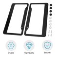 thumbnail image 2 of 2pcs Black Aluminum Alloy Car Auto Vehicles License Plate Frame Tag Cover Holder With Screw Caps Car Styling, 2 of 7