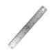 thumbnail image 2 of Regla de metal de acero inoxidable regla recta orificio colgante de la línea de servicio pesado dibujante de la regla de dibujo de la regla de dibujo 20 cm, 2 of 8