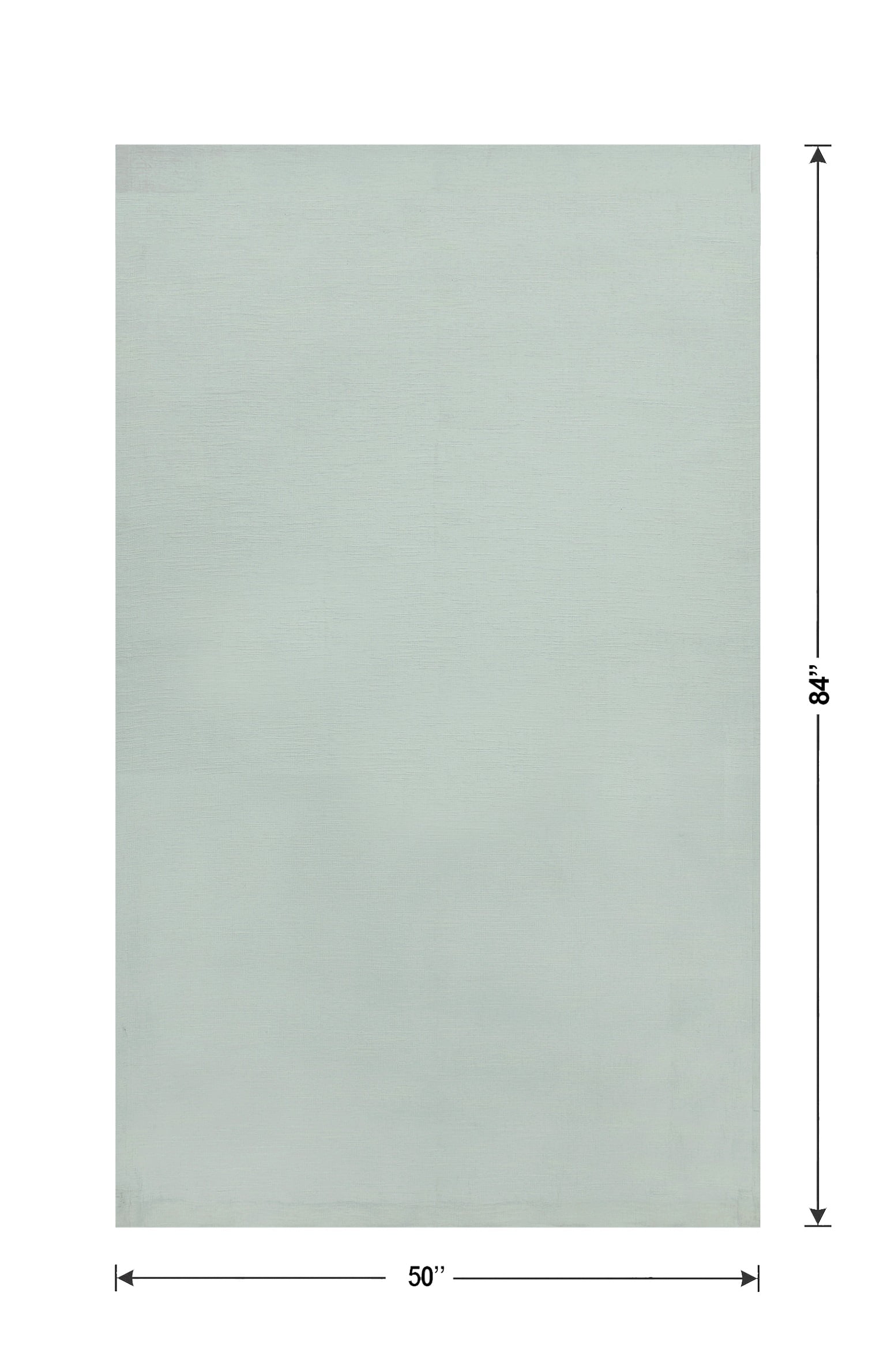 Better Homes & Gardens Textured Solid Chenille Light Filtering Single Curtain Panel, Green River, 50"W x 84"L
