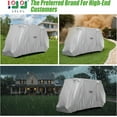 thumbnail image 3 of 10L0L Golf Cart Cover 6 Passenger for Yamaha Club Car EZGO 4+2 Person,420D Waterproof Rain Cover, Golf Cart Accessories, Silver, 3 of 7