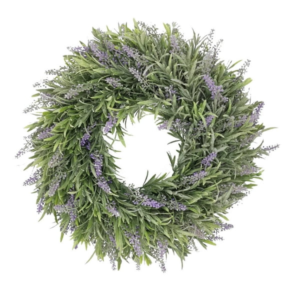 Pisexur Easter Bunny Wreaths Decorations Spring Decor Lavender Simulation Garland Ring Field Pendant Door Knocker Round Wreath Easter Basket Stuffers for Kids
