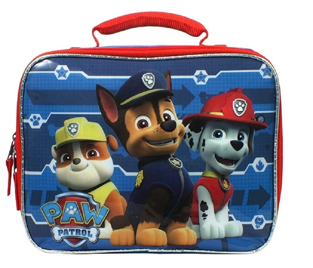 Nickelodeon® Paw Patrol Official Lunchbag Lunch Bag Case with Sandwich Box and Drinking Bottle Set for Kids Children Blue 