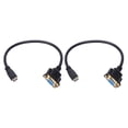 thumbnail image 1 of 2X Mini vers VGA Connecteur Câble Adaptateur Convertisseur 0. 1 Pieds, 1 of 8