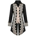 thumbnail image 1 of Penkiiy Manteau Queue d'Hirondelle pour Hommes Liquidation Manteau Patchwork Col Rabattu Manches Longues Cosplay Queue d'Hirondelle Noir Manteau Queue d'Hirondelle, 1 of 8