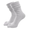 thumbnail image 2 of CUIYUAN Womens Crew Toe Socks Athletic Running Proper Toe Alignment Breathable Solid Color Cotton Long Finger Socks Women's Long Tube Warm Toe Socks Wicking Athletic Socks, 2 of 4