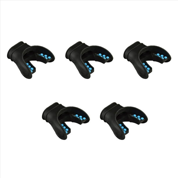 5X Regulador de Boquilla de Snorkel Boquilla de Buceo Accesorio Universal Reemplazo Respirador de Silicona de Buceo Azul