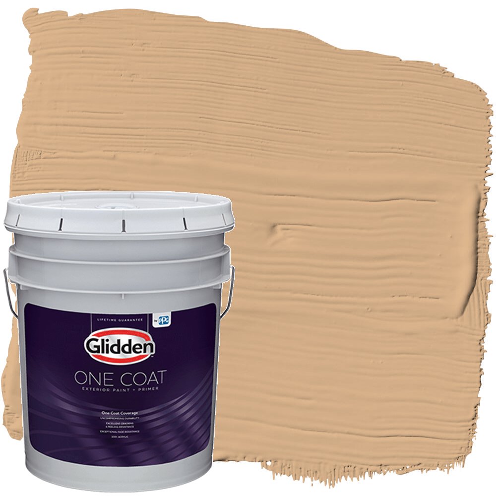 Glidden One Coat Exterior Paint and Primer, Cheddar