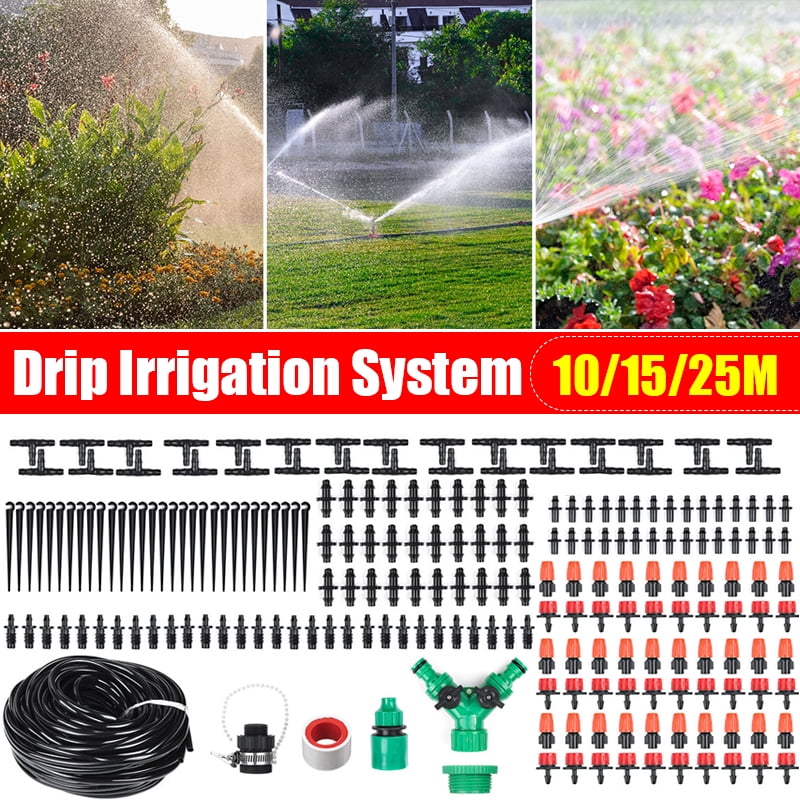 82 FT Micro Drip Irrigation Kit Automatic Watering Irrigation System