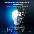 thumbnail image 3 of Linkind A19 Matter Smart Light Bulb, Color Changing Smart Bulb, 9W, 800lm, E26 Base (1 Pack), 2025 Upgraded, 3 of 12