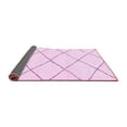 thumbnail image 2 of Ahgly Company Indoor Square Solid Pink Modern Area Rugs, 6' Square, 2 of 4