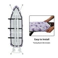 thumbnail image 4 of HELLHERO Ironing Board Cover 15x54 Inch, Butterflies and Daisies Print Stain Resistant Cover Heavy Duty Padded Iron Board Cover with Elastic Edge and Hook and Loop Fasteners, 4 of 5