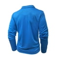 thumbnail image 6 of CUSTG Men T-Shirts Long Sleeve Shirt With Zipper Pocket Athletic Performance Pullover Tops For Sports And Casual Wear Leisure O-Neck Tee, 6 of 7