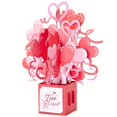thumbnail image 2 of Tarjetas de felicitación con sobre, regalos de San Valentín, forma de amor, tarjeta de agradecimiento emergente para boda, aniversario, cumpleaños, día de la madre, 2 of 4