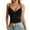 Black, variant on Razzly Elegant Women's Lace Camisole V Neck Spaghetti Strap Knit Tank Top For Versatile Daily Wear(Pink,S)