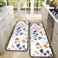 thumbnail image 4 of Kitchen Rugs Sets Of 2,Pioneer Flower Floral Print Pattern Anti Fatigue Kitchen Mat Rugs Non Slip Washable,Decorative Kitchen Floor Mats for Kitchen,Sink,Laundry,17"x47"+17"x47", 4 of 5
