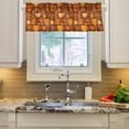 thumbnail image 3 of Coolnut Cartoon Coffee Valance Faux Linen Small Window Curtains Short Rod Pocket Valances for Kitchen, Living Room, Bathroom, Modern, 54" L x 18" W Home Decor, 3 of 6