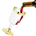thumbnail image 4 of Plastic Wine Glass Disposable Cup Durable Party Wedding Plastic Cup 190ML 6PC, 4 of 6