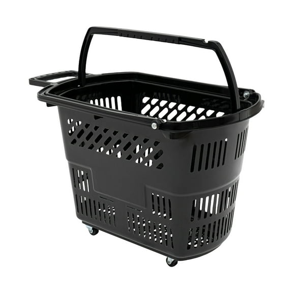 6pcs 35L Products GoCart,Teal Grocery Cart Shopping Laundry Basket on Wheels