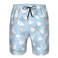 thumbnail image 4 of Yiaed Cute Goose On A Blue Sky Print Men's Swim Trunks with Lining Quick Dry Sports Shorts Beach Shorts Boardshorts-Small, 4 of 5