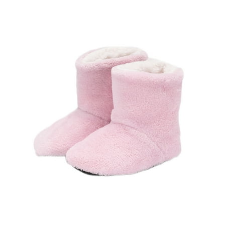 

LUXUR Womens Slipper Socks Warm Bootie Slippers Winter Indoor House Boots Plush Lined Shoes with Non Slip Grippers