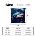 thumbnail image 5 of Starry Shark Set of 2 - Chair Pillow Covers with Unique Patterns - Throw Pillow Inserts Included, Available in 16x16, 18x18, 20x20 Inches - Ideal for Home Decor,and Gifts, 5 of 6