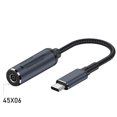 thumbnail image 1 of Cable adaptador para computadora portátil PD100W, interfaz de CC a cable de conversión tipo C, fuente de alimentación de CC, segundo puerto de carga tipo C, 1 of 6