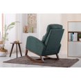 thumbnail image 5 of Tcbosik Rocking Chair for Nursery, High Back Glider Rocker Uplostered Armchair for Nursery, Comfy Armchair with Side Pocket for Living Room, Bedroom (Emerald Green), 5 of 9