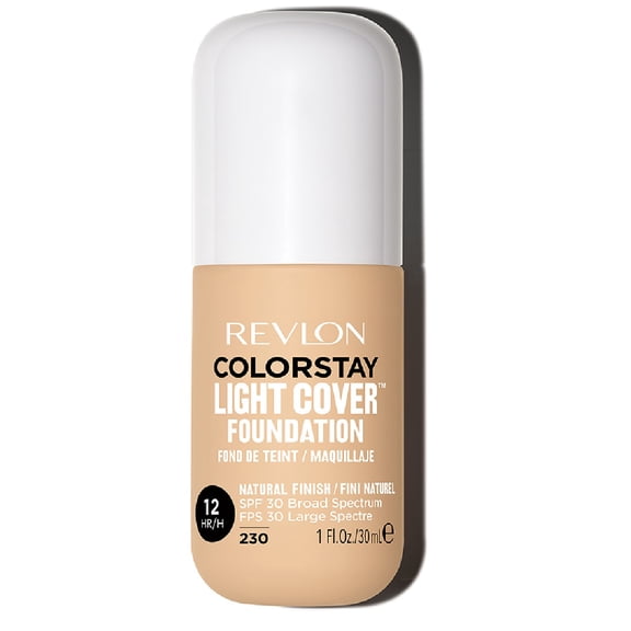 Revlon Colorstay Light Cover Foundation, Natural Finish, SPF 30, #230 Natural Ochre