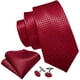 thumbnail image 2 of Set de corbata Barry.Wang de seda a cuadros con gemelos, 150 x 8,5 cm, 2 of 5