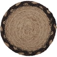 thumbnail image 6 of VHC Brands Sawyer Mill Charcoal 100% Jute Braided Coaster Set 6 pcs, Plow, 6 of 7