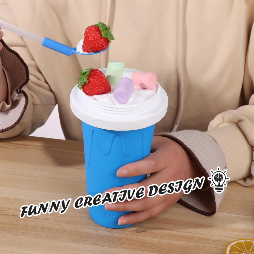 1st Frozen Magic Squeeze Cup Slushy Maker Cup Blue