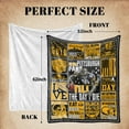 thumbnail image 2 of Pittsburgh Blanket Throws Football Style Blanket Comfortable Sports Blankets Flannel for Gifts Bed Sofa Couch Living Room 62" x52", 2 of 5