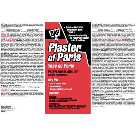 DAP Plaster of Paris White 4 lb Box Dry Mix Wall Repair