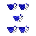 thumbnail image 2 of Sidaley Paquete de 20 tapas de tuercas de rueda de coche tapa de tornillo de buje 17-21mm llantas plateadas azul 17mm Type4 NO4, 2 of 6