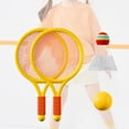 thumbnail image 1 of Colaxi Children Badminton Tennis Set Tennis Racquets, Game Tennis Racket for Kids for Beginner Players Girls Indoor Outdoor Backyard Yellow, 1 of 8