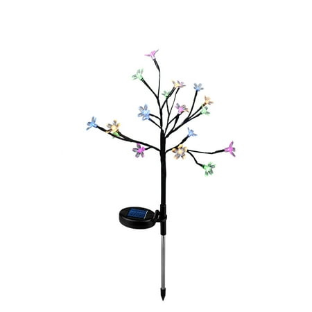 

Naughtyhood Christmas Valentine s Day Sale Solar Power Cherry Flower LED Light Outdoor Garden Yard Lawn Landscape Lamp Clearance Decoration