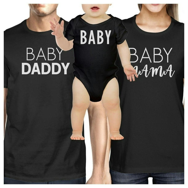 365 Printing Daddy Mama Baby Matching Clothes Funny Family Black T Shirt Gift Ideas Walmart Com Walmart Com