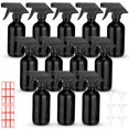 thumbnail image 1 of Botellas de aerosol Norme, 12 unidades, vidrio de 240 ml con embudos y etiquetas, 1 of 7