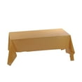 thumbnail image 2 of Hmgxay Disposable Tablecloth, Plastic Party Cover for Events, Oil and Water Resistant Table Protector, Single Use Table Linen for Easy Cleanup(Brown), 2 of 6