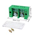 thumbnail image 2 of Unique Bargains 2 Inlet 6 Outlet Terminal Strip Blocks, Single Phase Distribution Block for Metering Box, 2 of 4