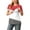 Red, variant on BRGZLK Maternity Color Block Tops Casual Summer Trendy Round Neck Short Sleeve Pullover T-Shirt Lightweight Comfortable Nursing Top 2026 Red M